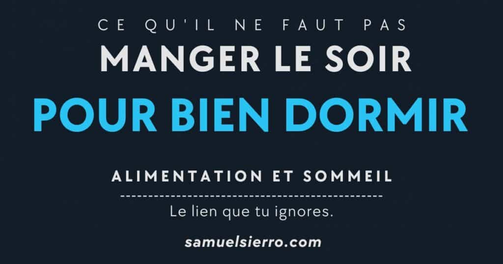 alimentation et sommeil 0