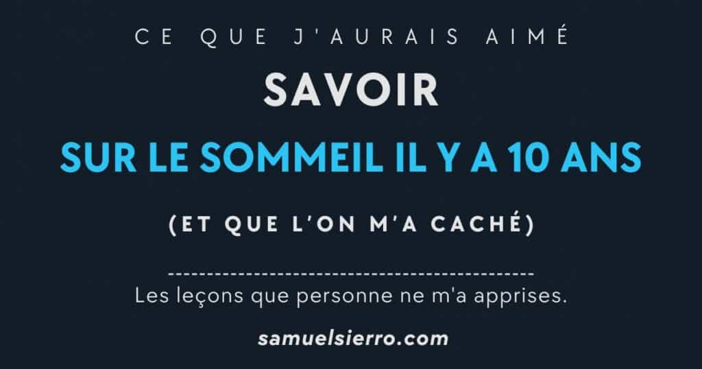 conseils sommeil et énergie 0